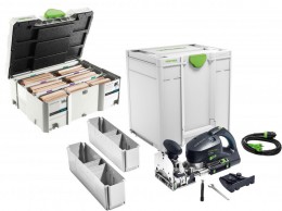 Festool 576427 240V Domino XL DF 700-EQ PLUS Jointer & DS/XL D12/D14 Domino Assortment £1,418.00